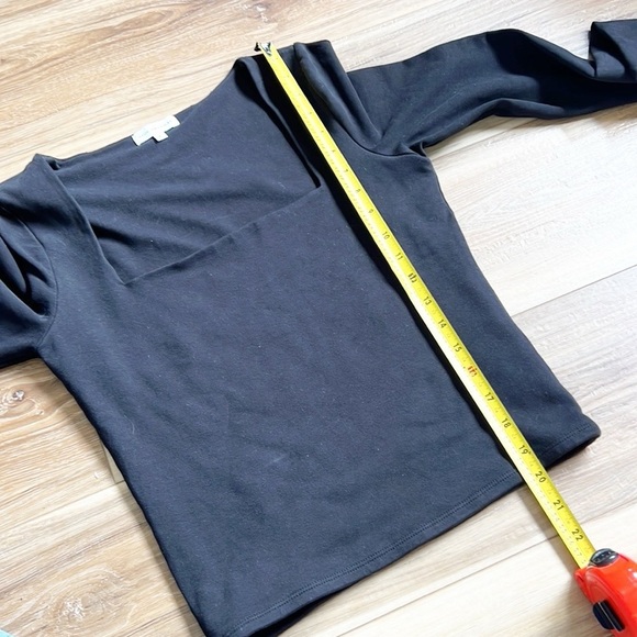 Good American Essentials Women's Square Neck Long Sleeve Tee - Picture 10 of 15